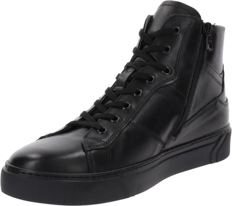 Nerogiardini Leren Heren Sneakers Stijlvol Comfort Black Heren