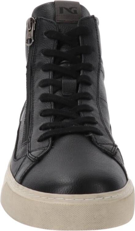 Nerogiardini Leren Heren Sneakers Stijlvol Comfort Black Heren