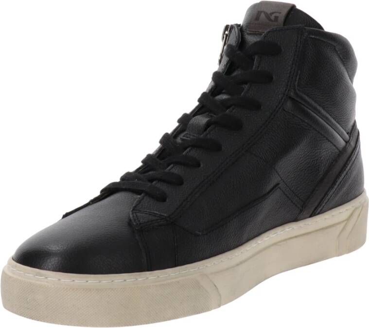 Nerogiardini Leren Heren Sneakers Stijlvol Comfort Black Heren