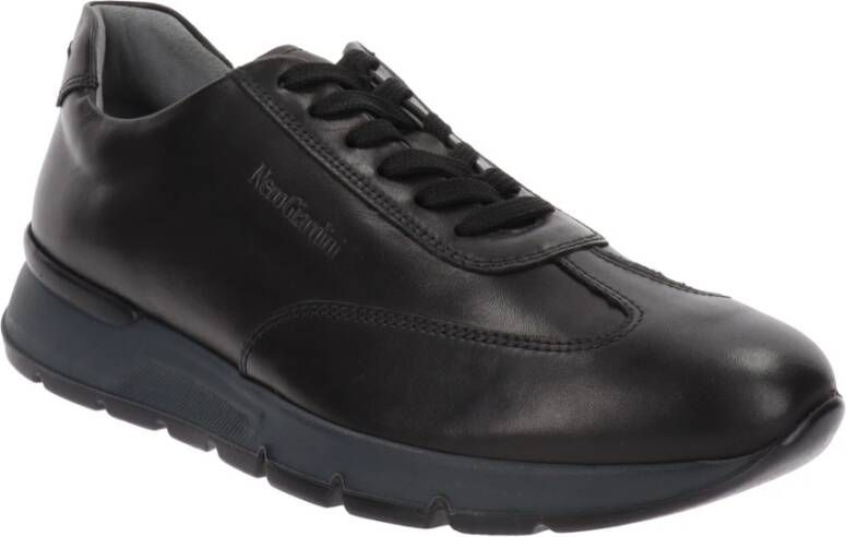 Nerogiardini Leren Heren Sneakers Vetersluiting Black Dames