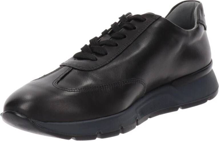 Nerogiardini Leren Heren Sneakers Vetersluiting Black Dames