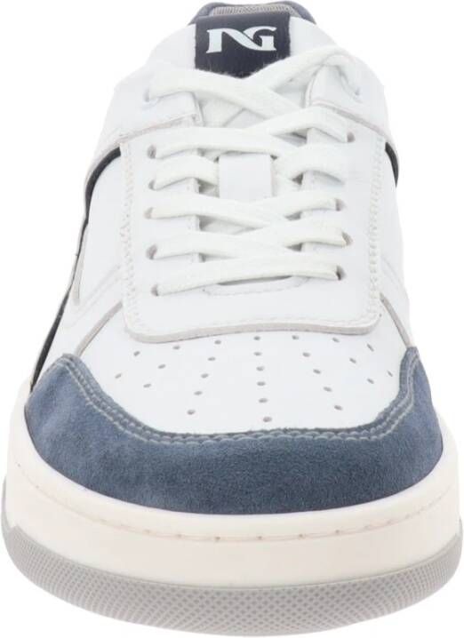 Nerogiardini Leren Heren Sneakers Vetersluiting White Dames