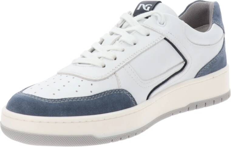 Nerogiardini Leren Heren Sneakers Vetersluiting White Dames