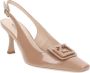 Nerogiardini Leren Hoge Hakken Elegant Beige Dames - Thumbnail 2