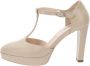 Nerogiardini Leren Hoge Hakken Elegante Stijl Beige Dames - Thumbnail 4