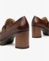 Nerogiardini Leren Loafers met Metalen Klem Brown Dames - Thumbnail 4