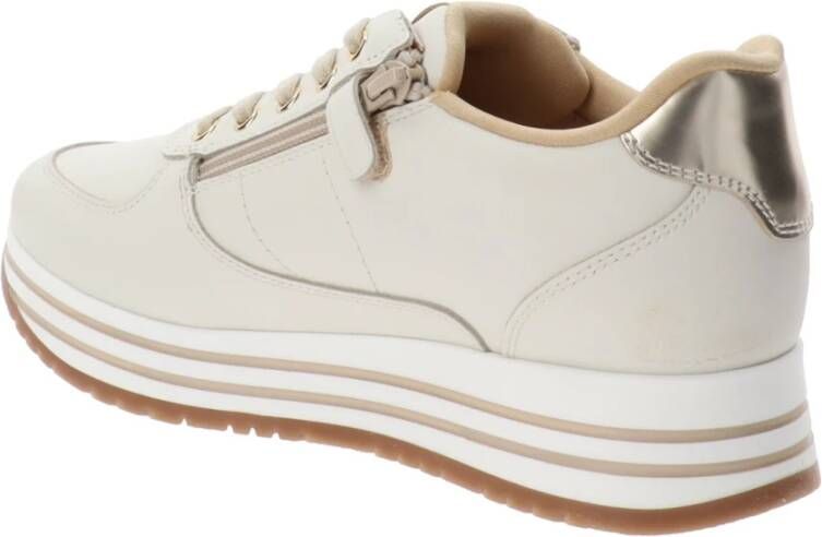 Nerogiardini Leren Meisjes Sneakers Beige Dames