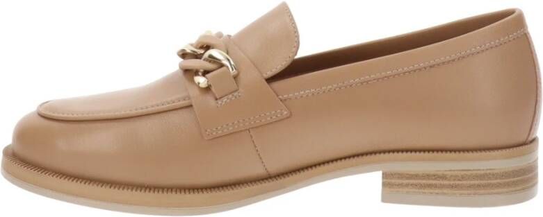 Nerogiardini Leren Mocassins Klassieke Stijl Comfort Brown Dames