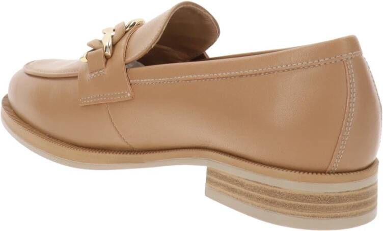 Nerogiardini Leren Mocassins Klassieke Stijl Comfort Brown Dames