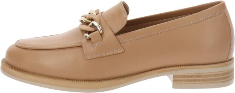 Nerogiardini Leren Mocassins Klassieke Stijl Comfort Brown Dames