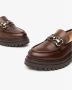 Nerogiardini Leren Mocassins met Metalen Klem Brown Dames - Thumbnail 8