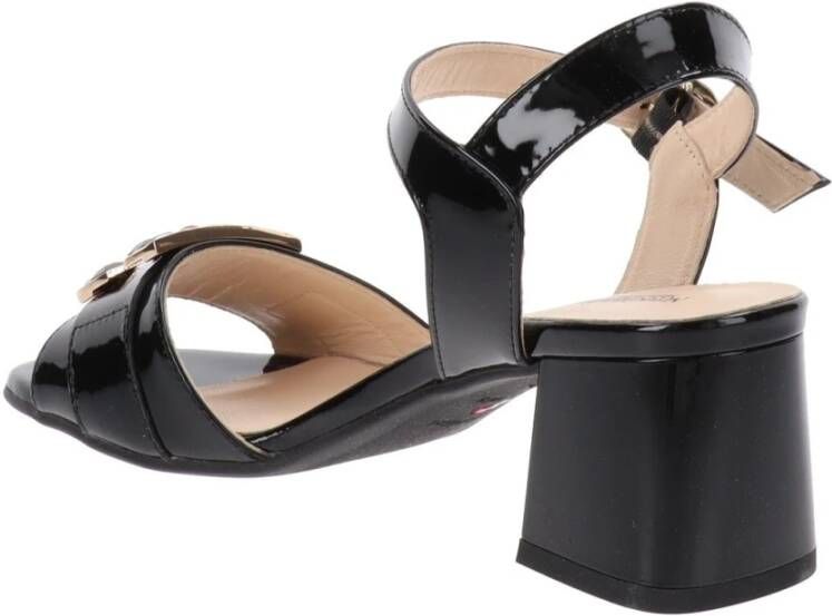 Nerogiardini Leren sandalen voor vrouwen Black Dames