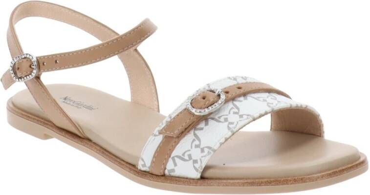 Nerogiardini Leren sandalen voor vrouwen White Dames