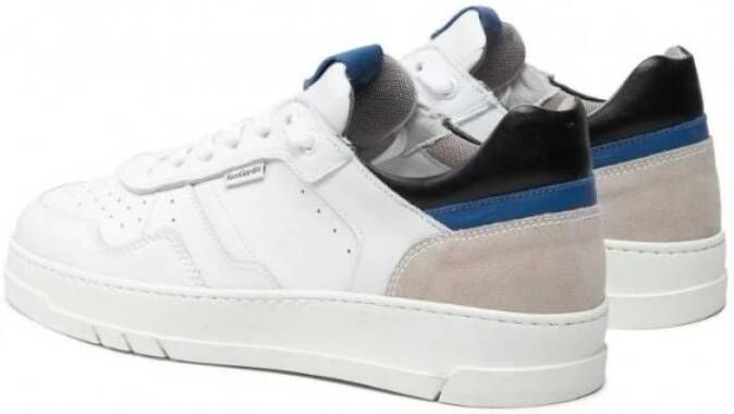 Nerogiardini Leren Sneakers met Suède Inzetstukken White Heren