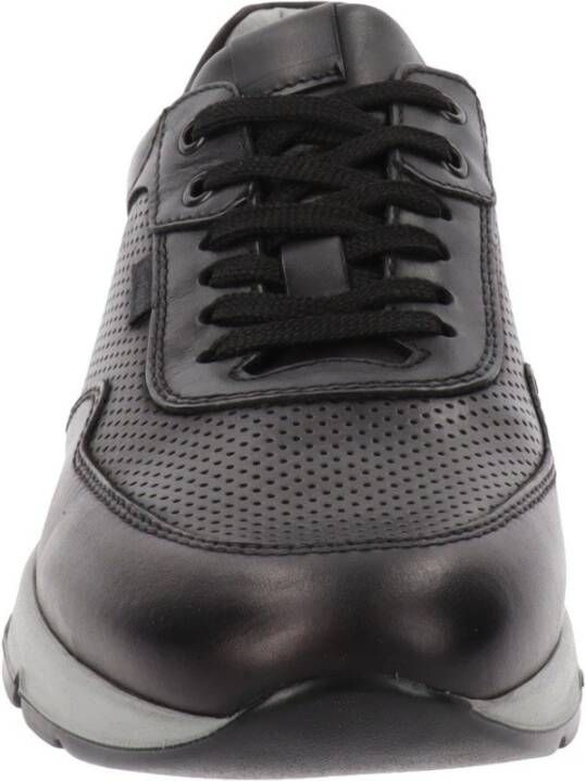 Nerogiardini Leren Sneakers voor Mannen Black Heren