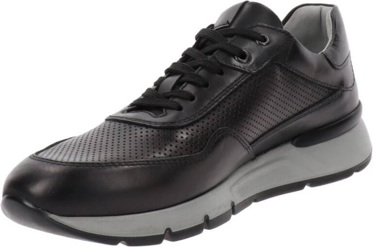 Nerogiardini Leren Sneakers voor Mannen Black Heren