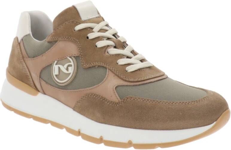 Nerogiardini Leren Sneakers voor Mannen Brown Heren