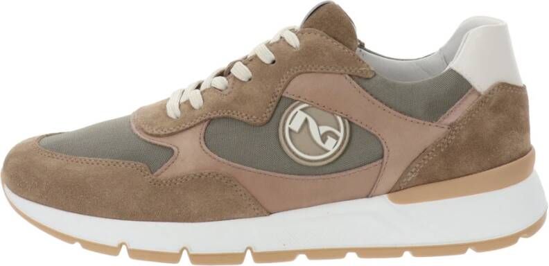 Nerogiardini Leren Sneakers voor Mannen Brown Heren