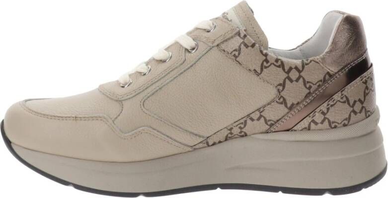 Nerogiardini Leren Sneakers voor Vrouwen Beige Dames