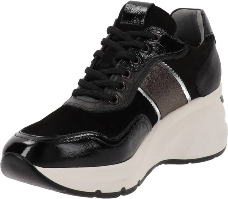 Nerogiardini Leren Sneakers voor Vrouwen Black Dames