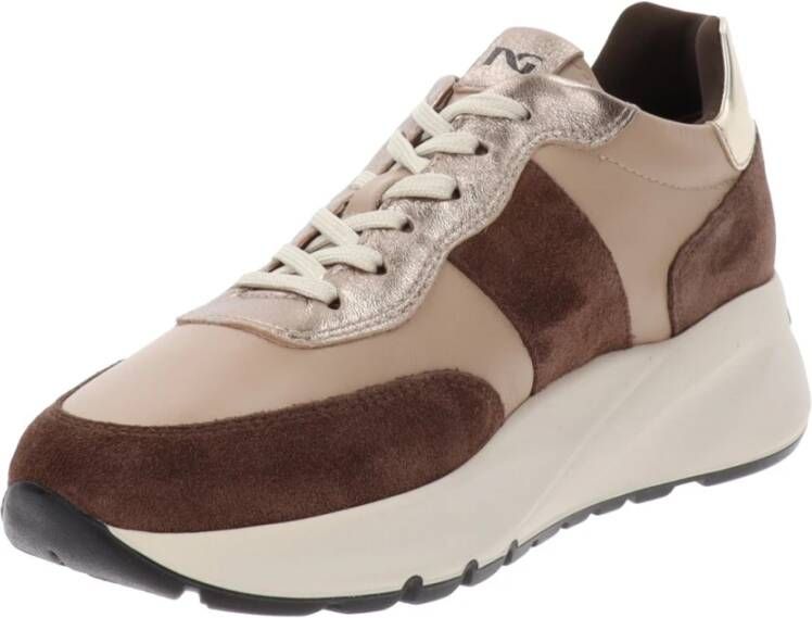 Nerogiardini Leren Sneakers voor Vrouwen Brown Dames