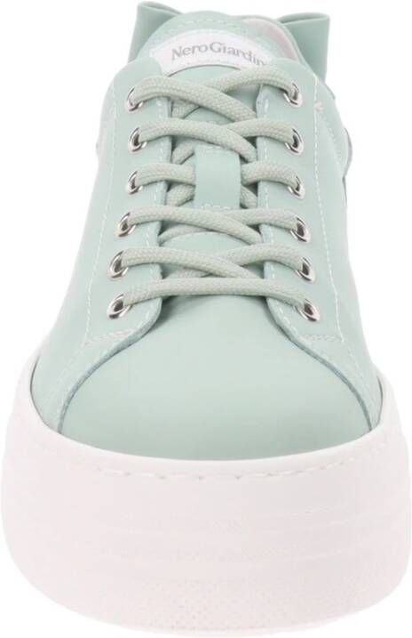 Nerogiardini Leren Sneakers voor Vrouwen Green Dames