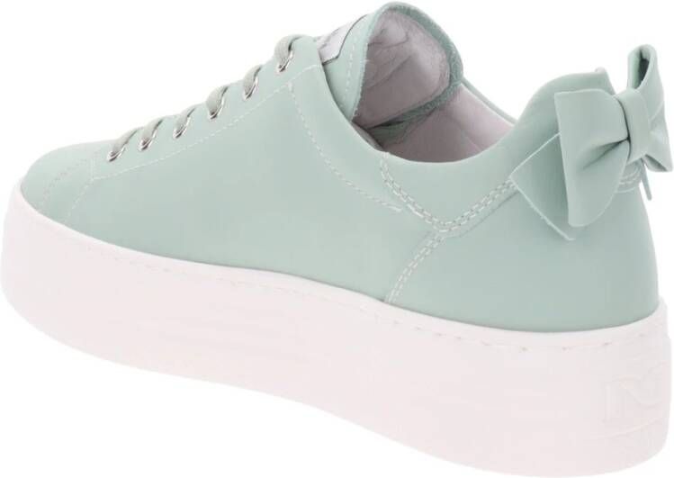 Nerogiardini Leren Sneakers voor Vrouwen Green Dames