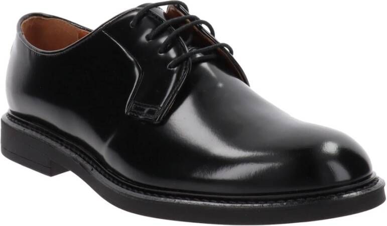 Nerogiardini Leren Veterschoenen Black Heren