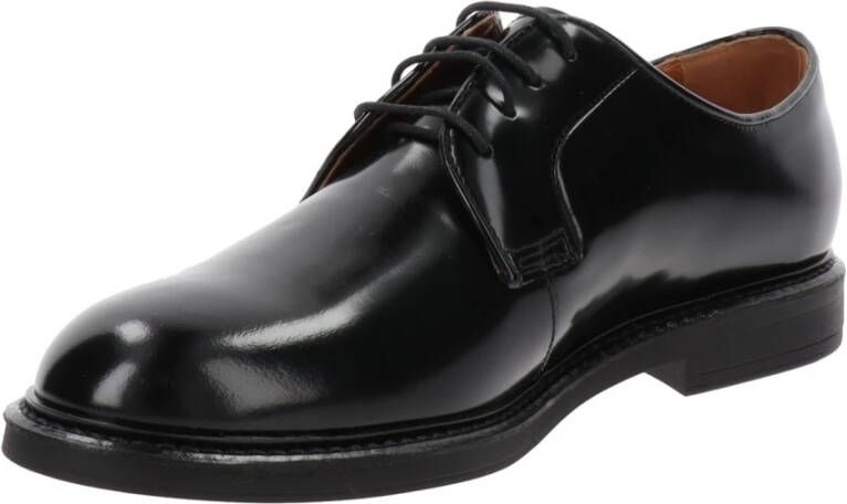 Nerogiardini Leren Veterschoenen Black Heren