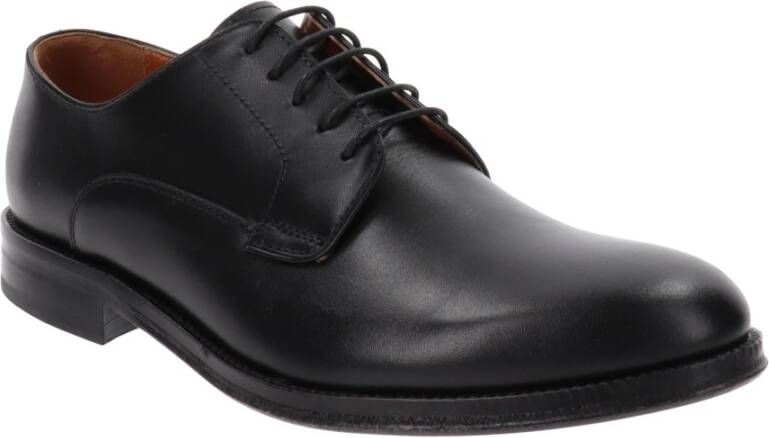 Nerogiardini Leren Veterschoenen Black Heren