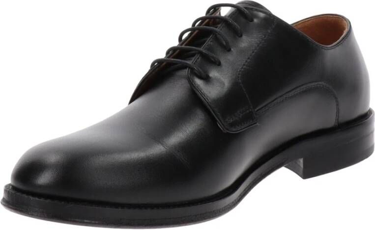 Nerogiardini Leren Veterschoenen Black Heren