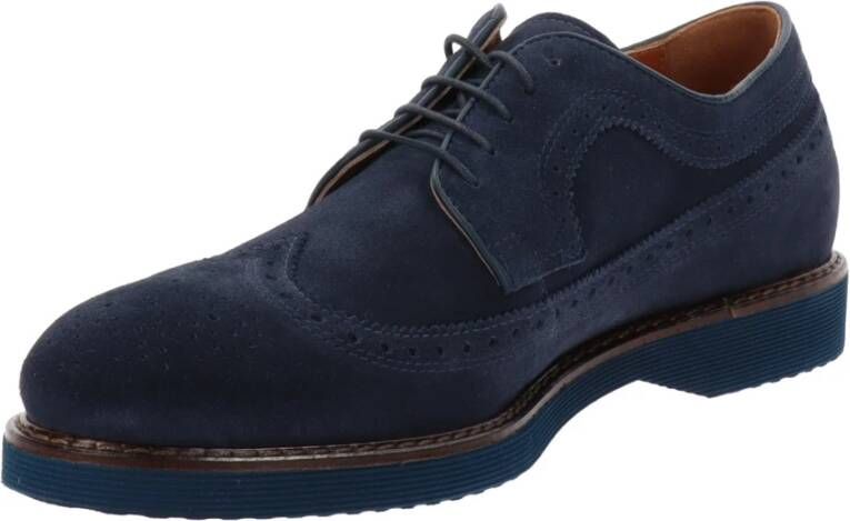 Nerogiardini Leren Veterschoenen Blue Heren