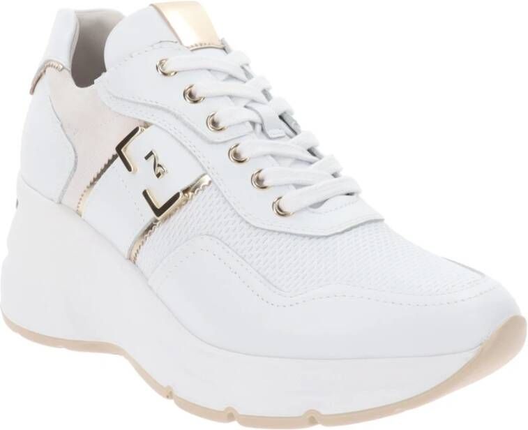 Nerogiardini Leren Veterschoenen voor Dames White Dames