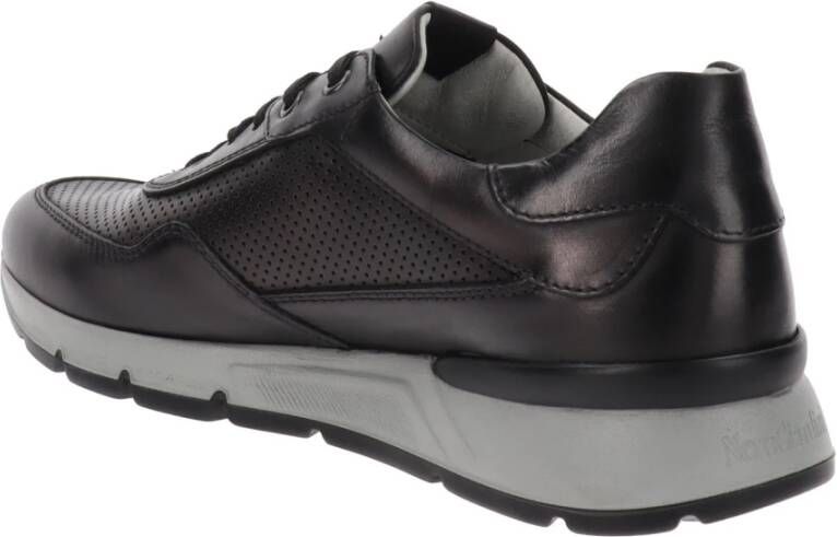 Nerogiardini Leren Vetersneakers Black Dames