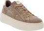 Nerogiardini Leren Vetersneakers voor Dames Beige Dames - Thumbnail 2