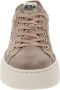 Nerogiardini Leren Vetersneakers voor Dames Beige Dames - Thumbnail 3