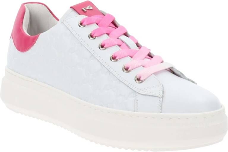 Nerogiardini Leren Vetersneakers voor Dames White Dames