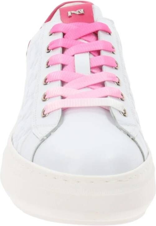 Nerogiardini Leren Vetersneakers voor Dames White Dames