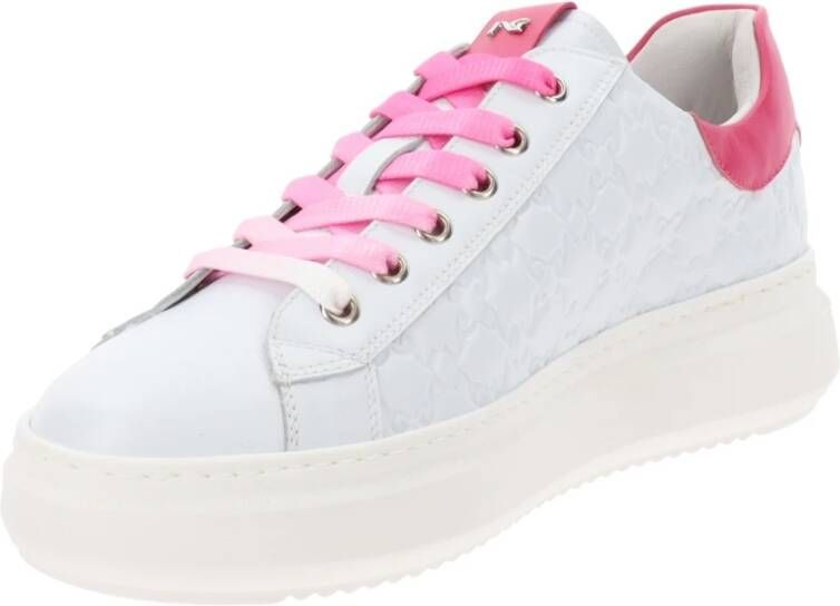 Nerogiardini Leren Vetersneakers voor Dames White Dames