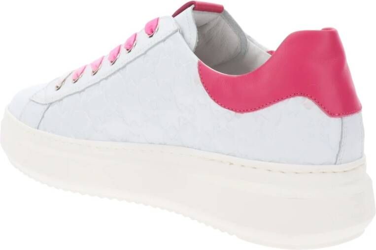 Nerogiardini Leren Vetersneakers voor Dames White Dames