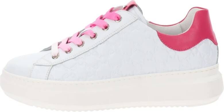 Nerogiardini Leren Vetersneakers voor Dames White Dames