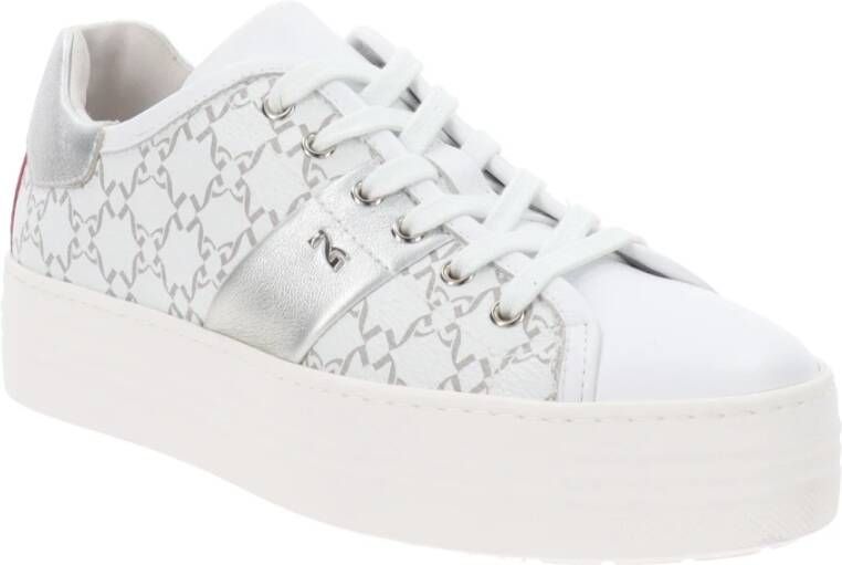 Nerogiardini Leren Vetersneakers White Dames