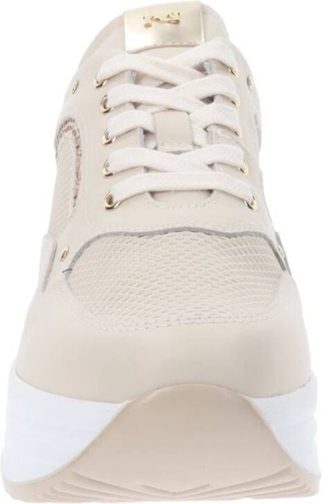 Nerogiardini Leren Vetersneakers White Dames