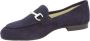 Nerogiardini Leren Dames Loafers Slip-On Stijl Blue Dames - Thumbnail 11