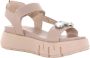 Nerogiardini Platform Sandalen voor Vrouwen Beige Dames - Thumbnail 5