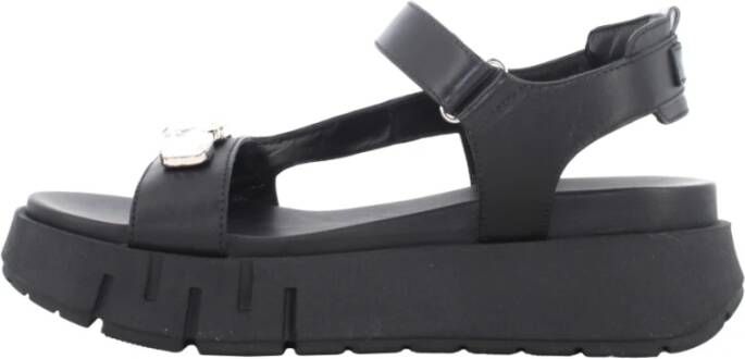 Nerogiardini Platform Sandalen voor Vrouwen Black Dames