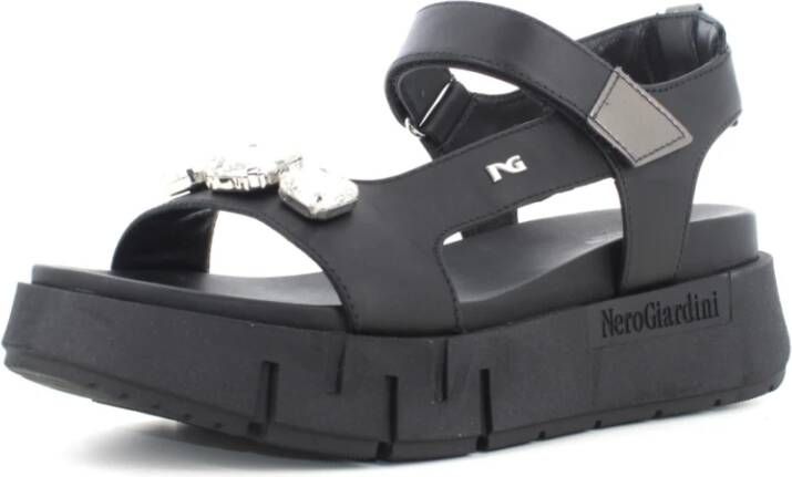 Nerogiardini Platform Sandalen voor Vrouwen Black Dames