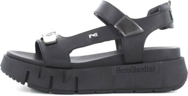 Nerogiardini Platform Sandalen voor Vrouwen Black Dames