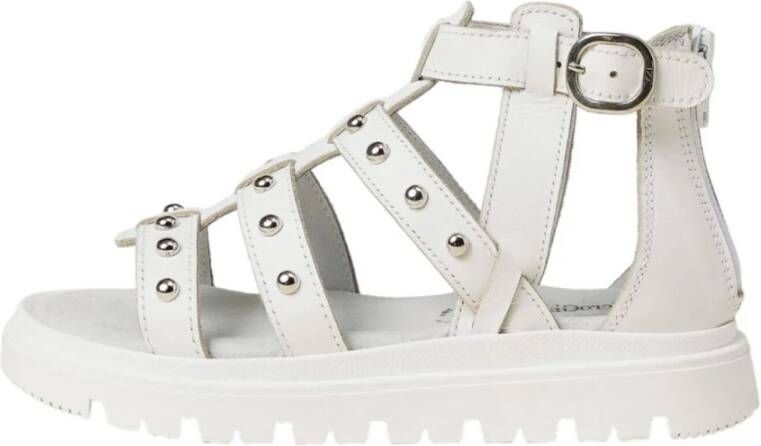 Nerogiardini Platte Sandalen White Dames