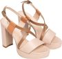 Nerogiardini Roze Leren Hoge Hak Sandalen Pink Dames - Thumbnail 5